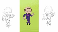 Dancing Cartoon Harut Animation - Old School Fred Astaire Style