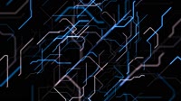 Computer matrix neon lines