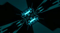 【Blender】ブロック状のフロアを回転しながら進んで行くよ