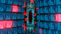 Large tube with many cubes loop 1918180