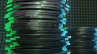 Free Video Footage. 4K. No copyright. Financial concept with coins. Income growth.